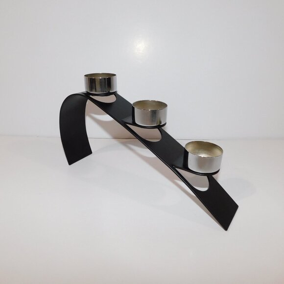 Vintage Ikea KULI 3 Tealight Holder black with box - Picture 6 of 8